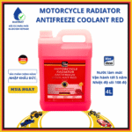 NƯỚC LÀM MÁT XE MÁY MÀU HỒNG ĐỘ SÔI 108°C BLUECHEM – MOTORCYCLE RADIATOR ANTIFREEZE COOLANT RED – 4 LÍT