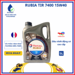 Dầu nhớt động cơ Diesel TOTAL RUBIA TIR 7400 15W40 API CI-4/SL; ACEA E7 – 5 Lít